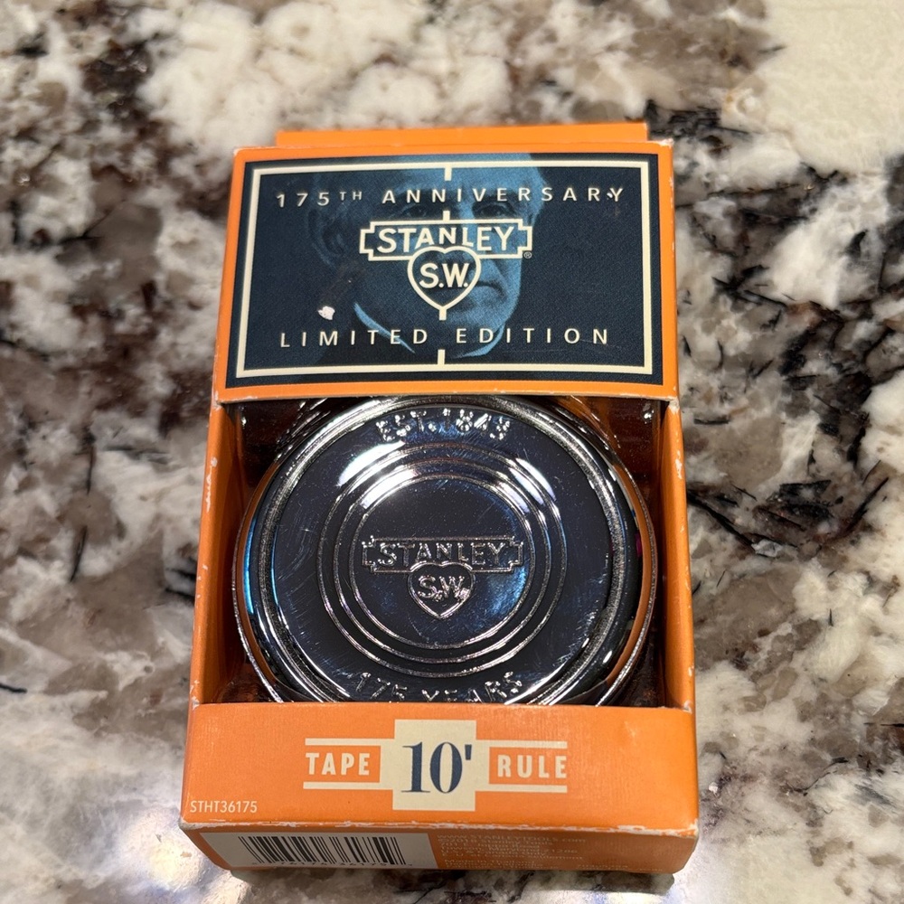 Stanley Orange and Navy Retro Tape Rule Packaging